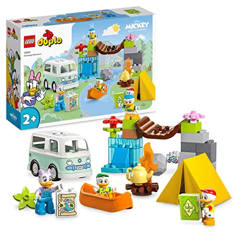 LEGO 10997 Aventura Campestre de Mickey y Sus Amigos con Canoa y Caravana