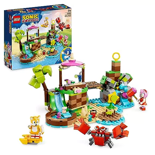 LEGO 76992 Isla de Rescate de Animales de Amy, Juguete de Construcción para Niños