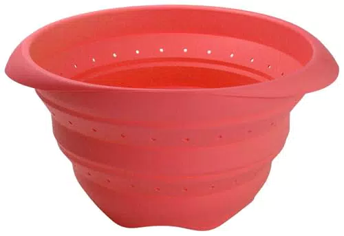 Lékué Colador de Silicona, Verde, 23 cm