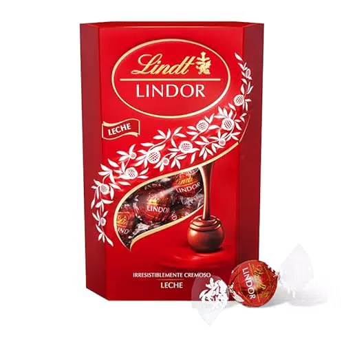 Lindt LINDOR CORNET: bombones de chocolate con leche y cremoso interior