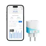 Meross Enchufe Inteligente 16A con Control Remoto y Compatibilidad con Alexa y Google Home
