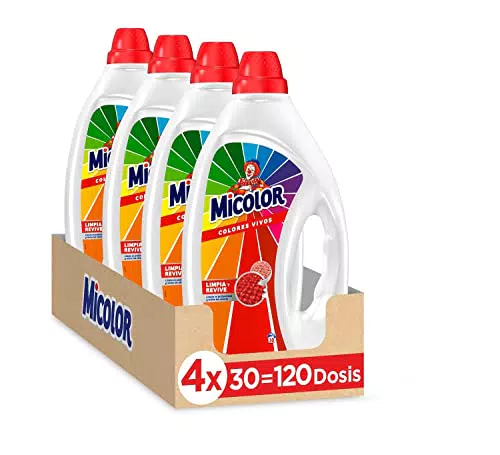 Micolor Gel Detergente Líquido para Lavadora con Tecnología Recupera Colores