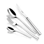 MONIX Génova Set de cubiertos de acero inoxidable 18/10, diseño moderno
