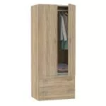 MUEBLES PITARCH Armario Dormitorio 2 Puertas 2 Cajones Colección Tibet
