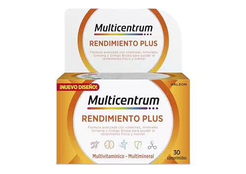 Multicentrum Plus Multivitamínico y Multimineral con Ginseng y Ginkgo Biloba