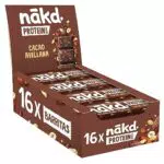 Nākd. Barritas Proteicas de Cacao y Avellana, 7g de Proteína Vegetal, Vegano
