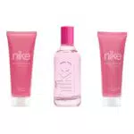 Nike Trendy Pink - Perfume y Set de Baño para Mujer, Estuche Regalo Femenino