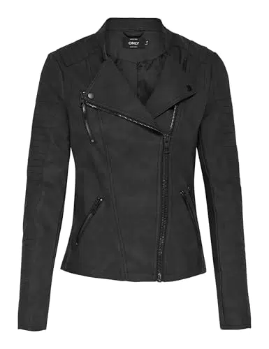 ONLY Chaqueta de cuero estilo biker ONLAVA