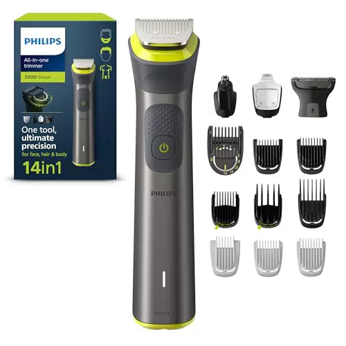 Philips MG7930/15 - Recortadora de Barba 14 en 1, Uso Seco y Húmedo, Recargable
