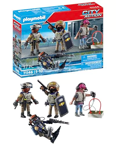 PLAYMOBIL City Action 71146 - Fuerzas Especiales, Juguetes para Niños a Partir de 5 Años