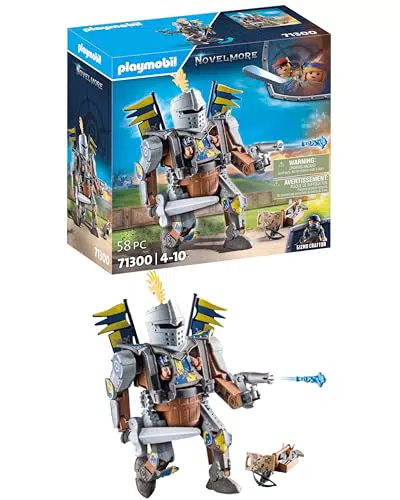 PLAYMOBIL Novelmore 71300 - Robot de Combate con Caballero Gizmo Crafton