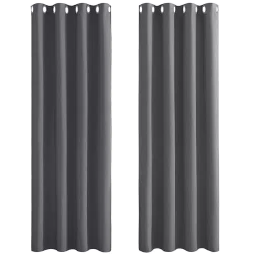 PONY DANCE Cortinas Opacas Térmicas Aislantes para Ventanas Blackout