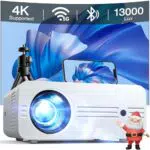 iZEEKER Proyector Portátil Full HD 1080P 4K Compatible con WiFi y Bluetooth