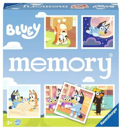 Ravensburger - Juego de Memoria Bluey para Niños a Partir de 3 Años