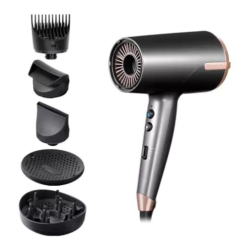 Remington Secador de Pelo Profesional D6078 con Sensor Thermacare y Tecnología Iónica