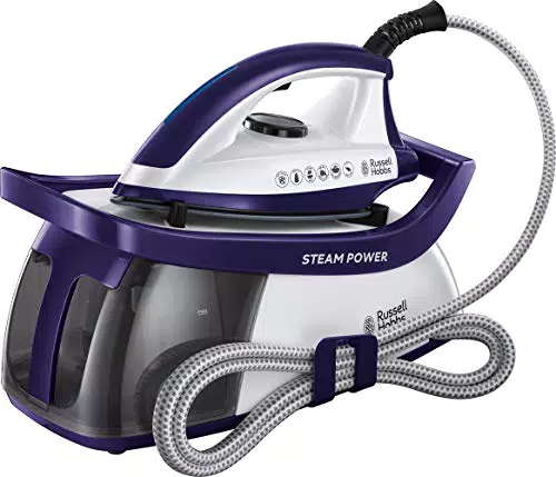 Russell Hobbs Centro de Planchado Steam Power 2600W, Suela Cerámica, 4,5 Bares