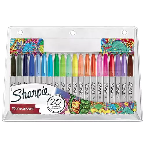 Rotuladores Permanentes Sharpie Electro Pop, Punta Fina - Colores Especiales Surtidos