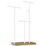 SONGMICS Expositor de joyas 2 en 1, soporte ajustable para collares y pulseras