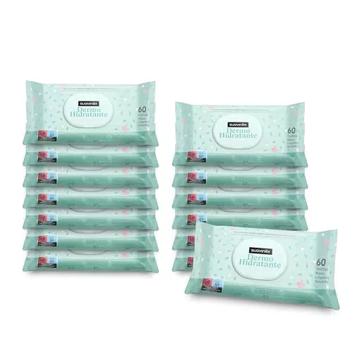 Suavinex Toallitas Dermohidratantes para Bebé, 95% Ingredientes Naturales
