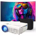 Sunys Proyector Bluetooth Mini 1080P HD Portátil, Compatible con Tablet y PS4