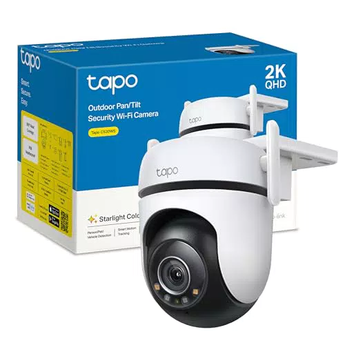 Tapo C520WS - Cámara de Vigilancia Wi-Fi 360° con Resolución 2K QHD y IA