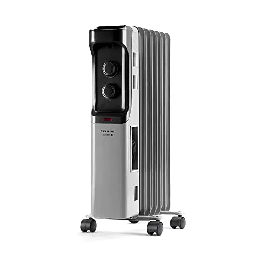 Taurus Dakar Radiador de Aceite 1500 W con Termostato Ajustable y Protección contra Sobrecalentamiento