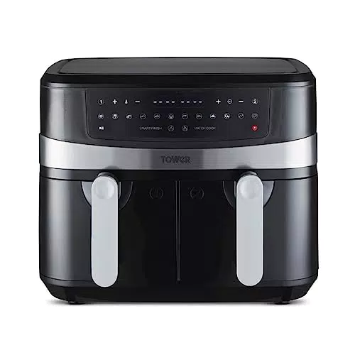 Tower T17088 Freidora de Aire Dúo Basket con Tecnología Vortx 2600 W