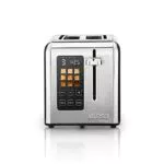 Ufesa Tostador Digital de Acero Inoxidable, 950W, 9 Niveles de Tostado, Funciones Bagels