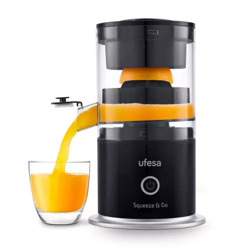 Exprimidor Eléctrico de Cítricos Recargable Ufesa Squeeze & Go con USB-C