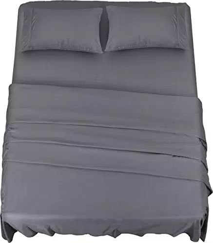 Utopia Bedding Juego de Sábanas de Microfibra Cepillada para Cama 150