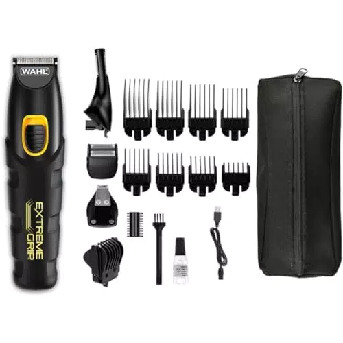 Wahl Multigroomer Extreme Grip: recortadora para barba y vello nasal para hombres
