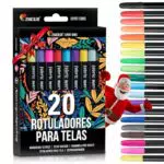 Rotuladores Textiles Permanentes Punta Fina - Ideal para Camisetas y Bolsas