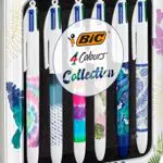 BIC Bolígrafos de Punta Media Decors Collection Botanical y Tie Dye