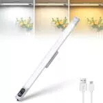 BOOTEEK Luz LED con Sensor de Movimiento, Recargable y Regulable para Armarios y Escaleras