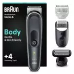 Braun Recortadora Corporal 5 BG5350, Afeitadora Corporal Masculina Con Tecnología SkinShield