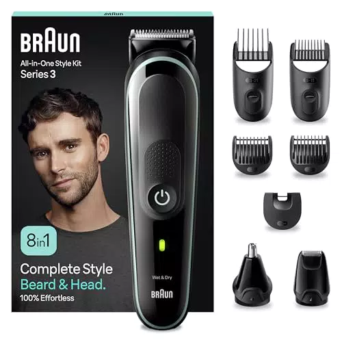 Braun Recortadora De Barba Series 3, Máquina Cortar Pelo