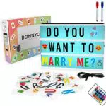 Caja de Luz LED A4 con Letras y Emojis - Decoración Original para Niños y Niñas