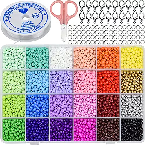 CAPRICIOUS Cuentas de cristal de 4 mm para pulseras y manualidades