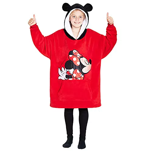 Disney Sudadera Batamanta de Polar Stitch Minnie para Niña, Oversize