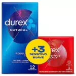 Durex Duplo Natural Plus Sensitivo Suave - Preservativos de alta calidad