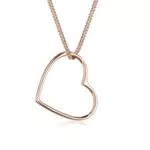 Elli Collar Colgante Corazón Básico en Plata de Ley 925