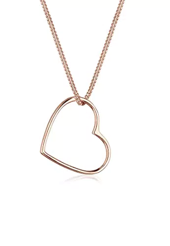 Elli Collar Colgante Corazón Básico en Plata de Ley 925