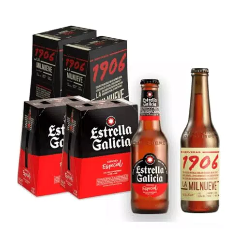 Estrella Galicia y 1906 Pack Combinado de Cervezas - Reserva Especial y Especial