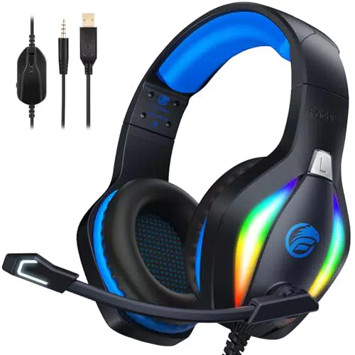 Fachixy FC100 Cascos Gaming con Cancelación de Ruido y Micrófono Estéreo