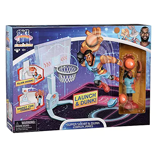 Famosa Super Dunks Space Jam - Cancha de Baloncesto con Figura de LeBron