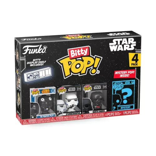 Funko Bitty Pop! Star Wars - Darth Vader, TIE Fighter Pilot y Stormtrooper Coleccionable