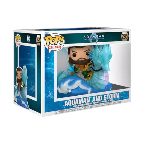 Funko Pop! Ride Deluxe: Aquaman On Storm - Figura Coleccionable Oficial