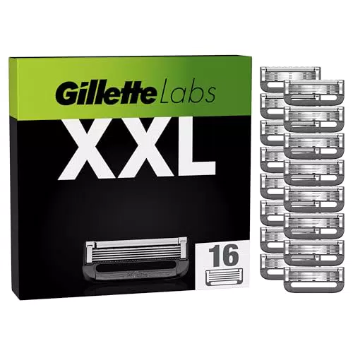 Gillette Labs Recambios con Barra Exfoliante para Afeitadora Calentada