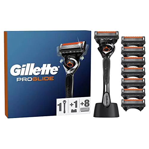 Gillette ProGlide - Máquinilla de afeitar para hombre con recambios y base
