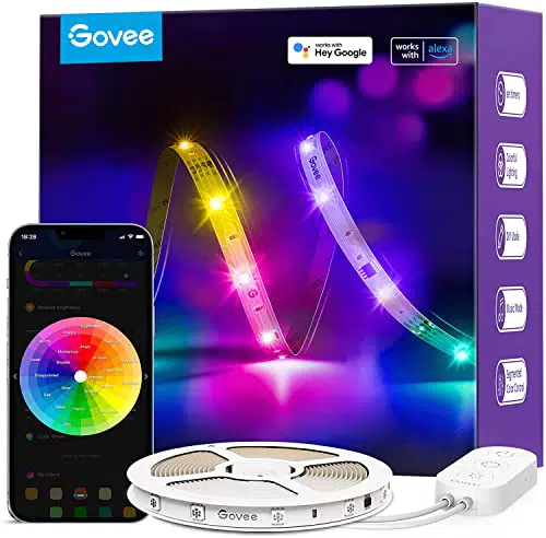 Govee Tiras LED WiFi 10M, Luces LED RGBIC con Control por Alexa